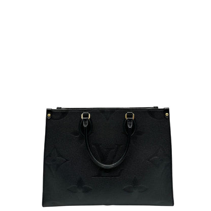 retro  Louis Vuitton OnTheGo nella versione MM in morbida pelle monogram Empreinte, di lusso, originale, ottime condizioni, usata. 