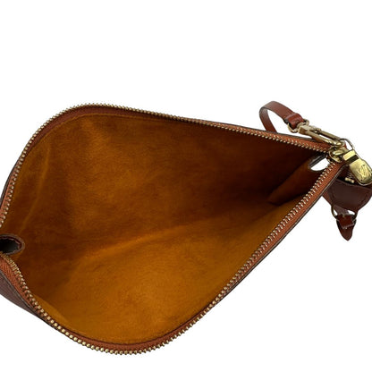 interno Pochette LV in pelle epi color cognac, di lusso, originale, ottime condizioni, usata. 