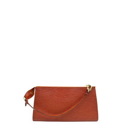 retro Pochette LV in pelle epi color cognac, di lusso, originale, ottime condizioni, usata. 