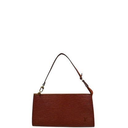 front Pochette LV in pelle epi color cognac, di lusso, originale, ottime condizioni, usata. 