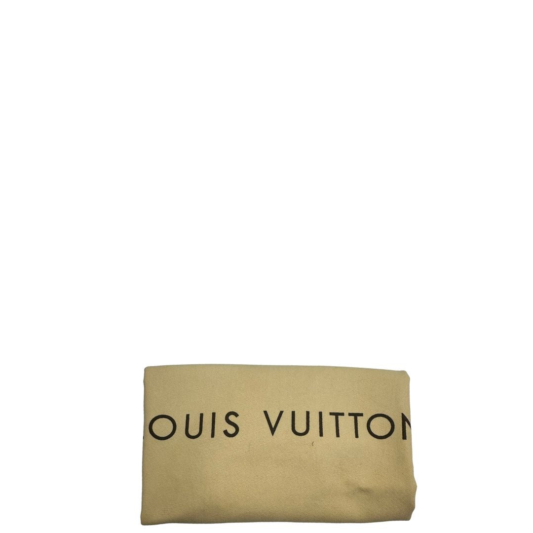 dustbag Louis Vuitton Sac Plat in tela monogram con doppi manici in vacchetta naturale, di lusso, originale, ottime condizioni, usata.