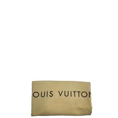 dustbag Louis Vuitton Sac Plat in tela monogram con doppi manici in vacchetta naturale, di lusso, originale, ottime condizioni, usata.