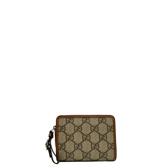 Portafoglio Gucci con trama GG Supreme, di lusso, originale, ottime condizioni, usato.