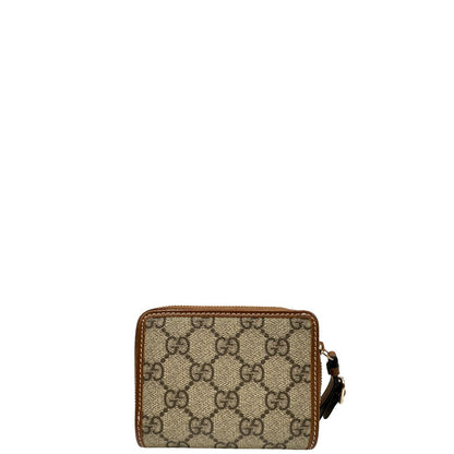 Portafoglio Gucci con trama GG Supreme, di lusso, originale, ottime condizioni, usato.