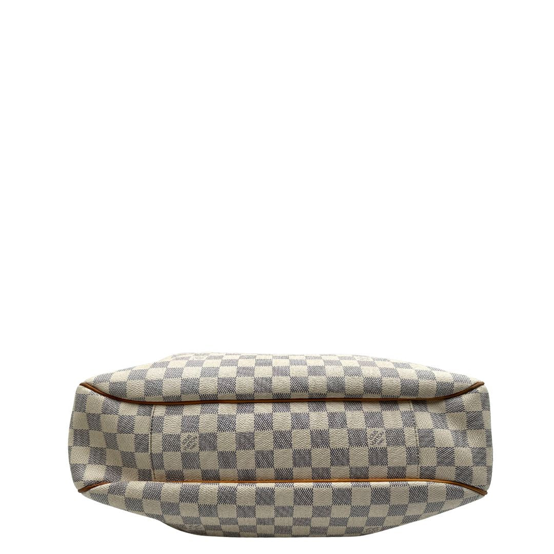 base Louis Vuitton Evora in tela Damier Azur, di lusso, originale, ottime condizioni, usata. 