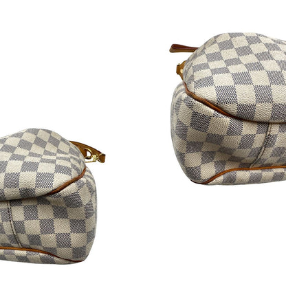 angoli Louis Vuitton Evora in tela Damier Azur, di lusso, originale, ottime condizioni, usata. 