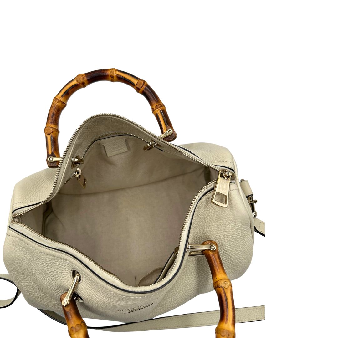 Bauletto Gucci Bamboo Avorio