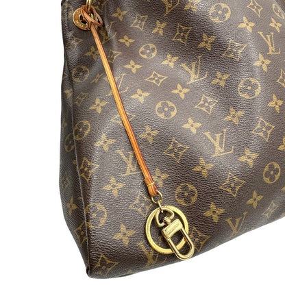 angolo  Artsy Louis Vuitton nella versione MM, di lusso, originale, ottime condizioni, usata 