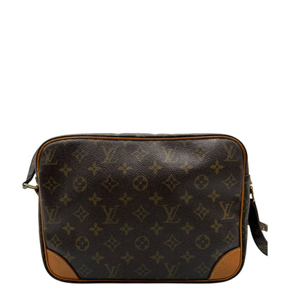 Retro di una borsa Nile con tracolla di LV in canvas monogrammato, usata, originale, second hand, in ottime condizioni.