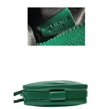 base Borsa Label Watts in pelle lucida color verde bottiglia, di lusso, eccellenti condizioni, originale, usata. 