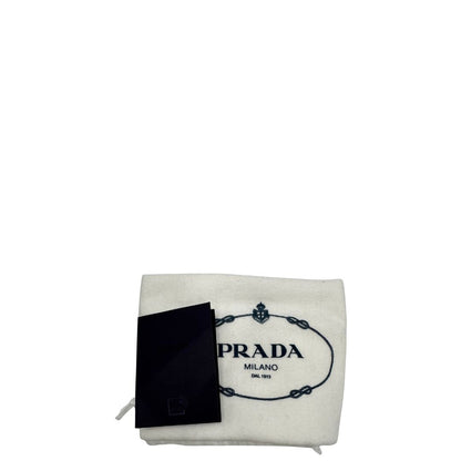 dustbag  borsa a tracolla Prada in re- nylon beige con pochette amovibile, di lusso, originale, ottime condizioni, usata.