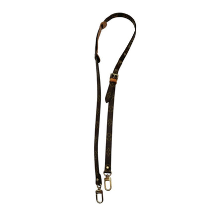 Accessorio tracolla LV in vacchetta naturale e canvas monogram, di lusso, originale, ottime condizioni.