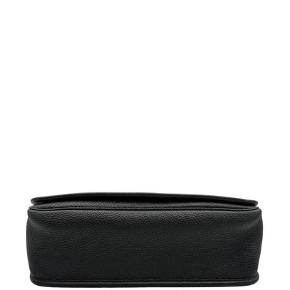 base cartella Prada in pelle martellata nera, di lusso, originale, eccellenti condizioni, usata. 