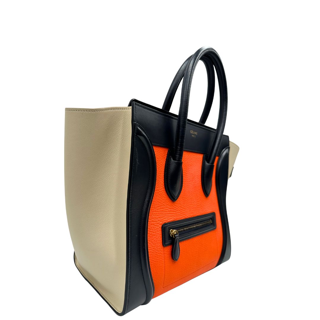 lato  Capiente borsa Celine Luggage, munita di doppi manici stondati, di lusso, originale, ottime condizioni, usata. 