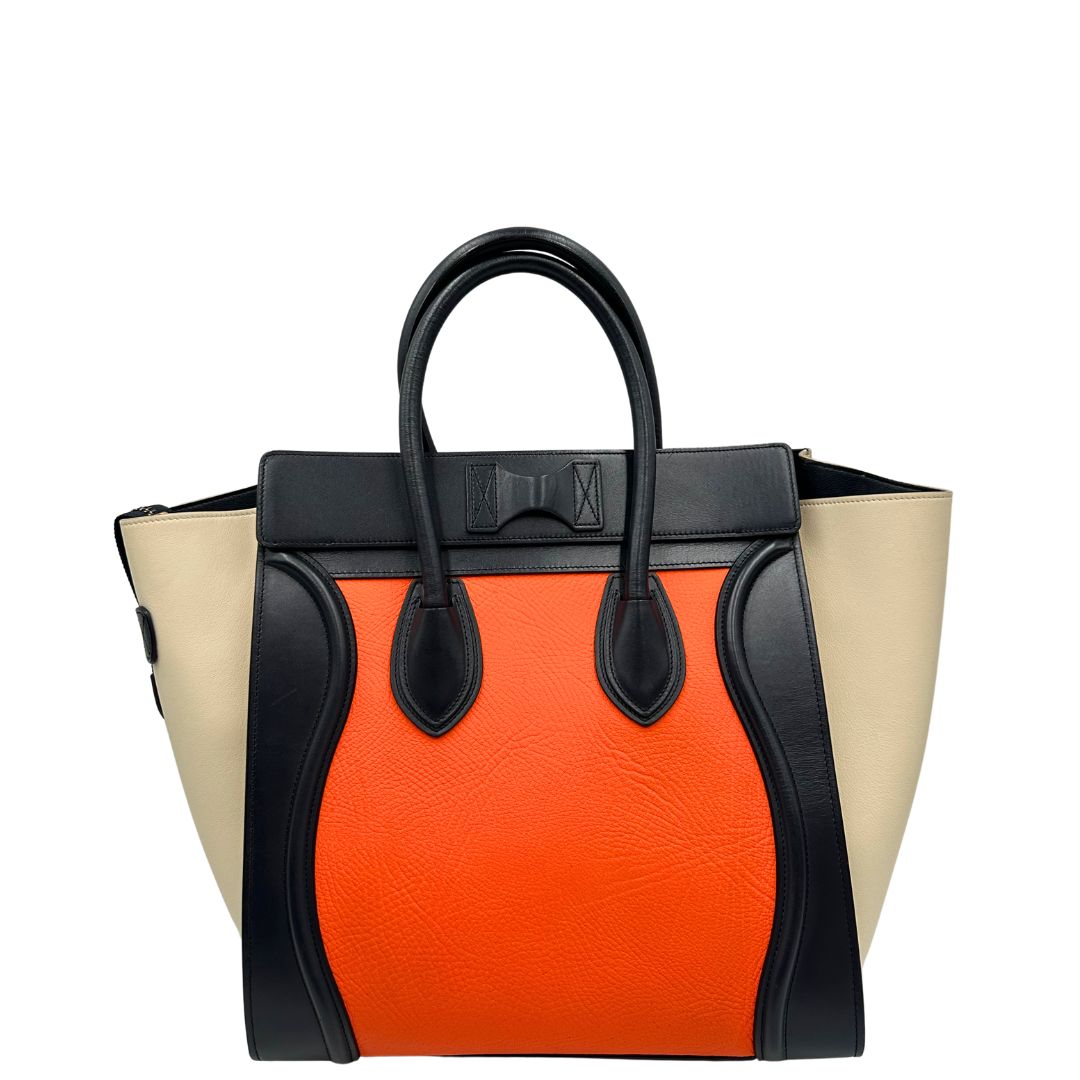 retro  Capiente borsa Celine Luggage, munita di doppi manici stondati, di lusso, originale, ottime condizioni, usata. 