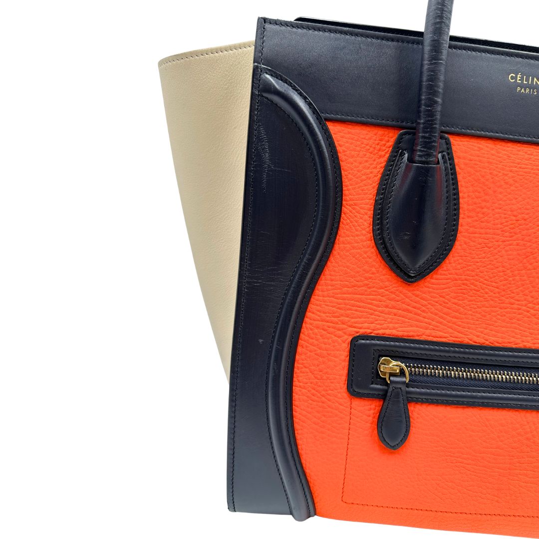  Capiente borsa Celine Luggage, munita di doppi manici stondati, di lusso, originale, ottime condizioni, usata. 