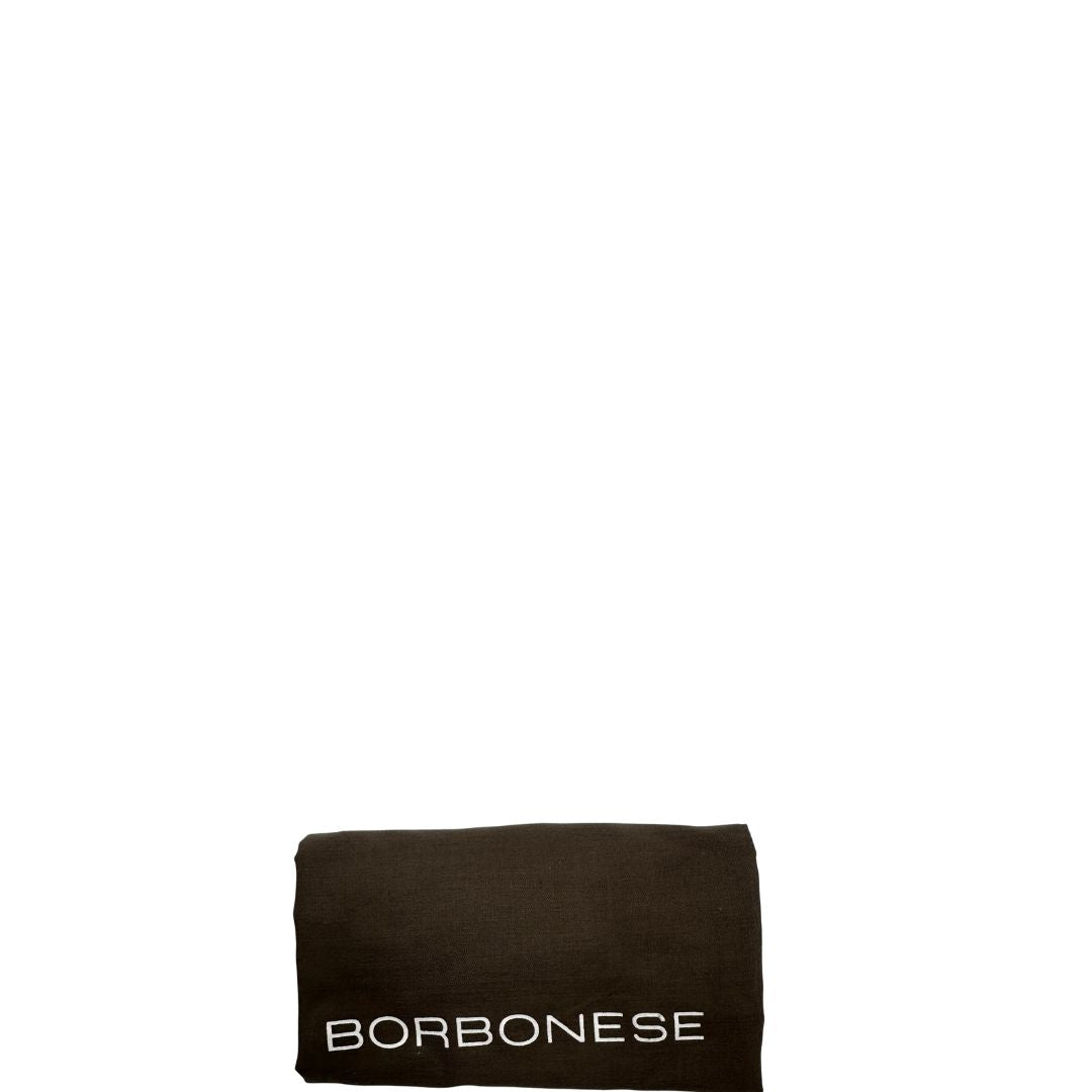 dustbag  Shopping Borbonese con trama occhio di pernice sui toni del blu, di lusso, originale, usat 