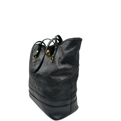 lato Borsa Louis Vuitton in pelle blu monogram empreinte, di lusso, originale, ottime condizioni, usata. 