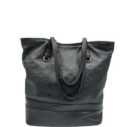 retro Borsa Louis Vuitton in pelle blu monogram empreinte, di lusso, originale, ottime condizioni, usata. 