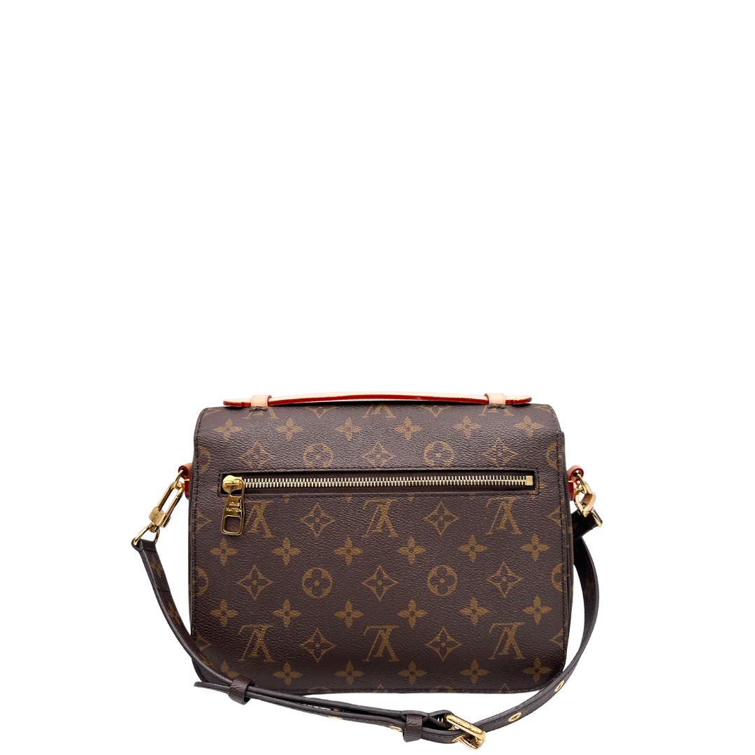 retro Borsa LV in canvas monogrammato marrone e hardware dorato, indossabile a tracolla o a mano, di lusso, originale, ottime condizioni, usata, originale. 