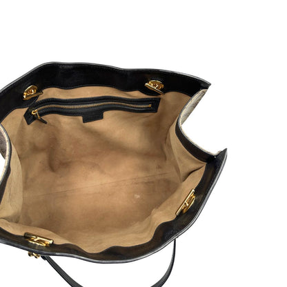 interno  Borsa Gucci Padlock con profili neri, di lusso, originale, ottime condizioni, usata. 