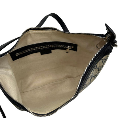 interno Borsa a tracolla Gucci Ophidia in canvas GG con iconica striscia Web blu e rossa, di lusso, originale, ottime condizioni, usata. 