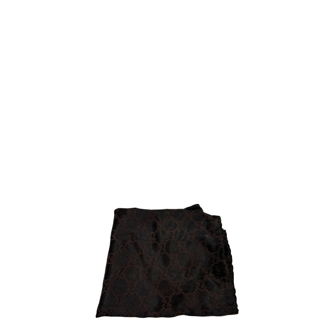 dustbag Bauletto rigido Gucci in pelle nera Guccissima, di lusso, originale, ottime condizioni, usata. 