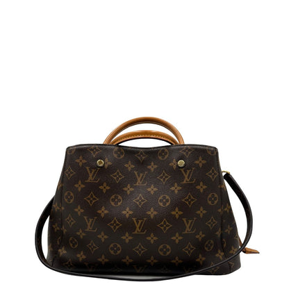 retro  Borsa LV Montaigne nella versione MM in canvas monogram, di lusso, originale, ottime condizioni, usata. 