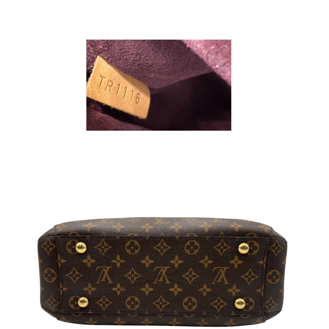 base  Borsa LV Montaigne nella versione MM in canvas monogram, di lusso, originale, ottime condizioni, usata. 