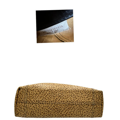 base Borsa Bottega Veneta trama animalier, indossabile a spalla, di lusso, originale, ottime condizioni, usata. 