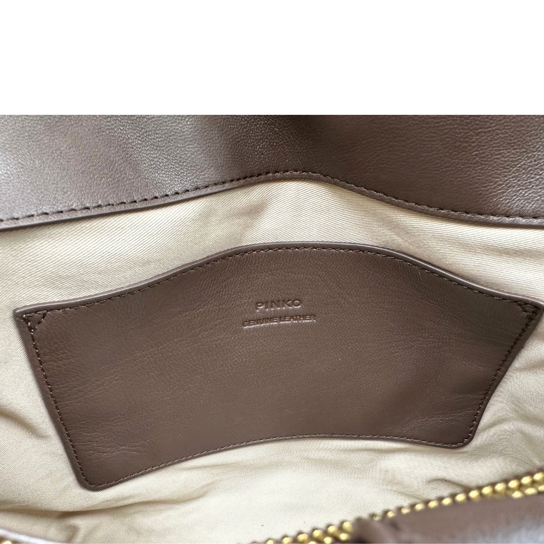 Borsa Pinko Love Puff Maxi marrone