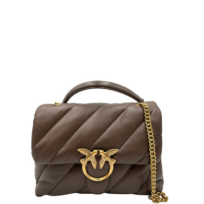 Borsa Pinko Love Puff Maxi marrone