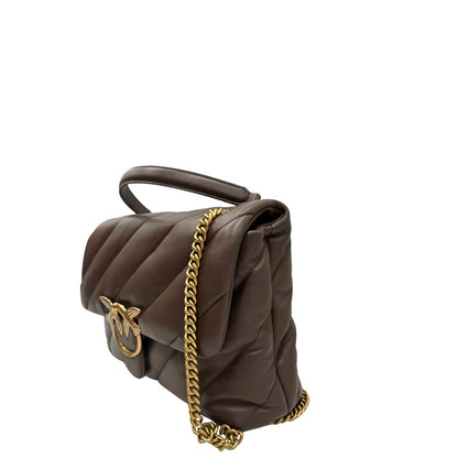 Borsa Pinko Love Puff Maxi marrone