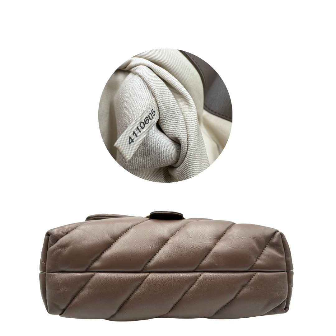 Borsa Pinko Love Puff Maxi marrone