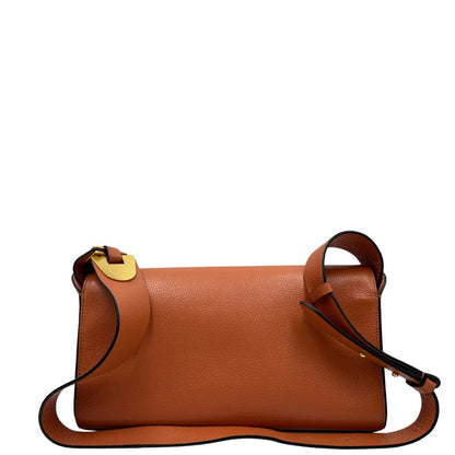 Borsa Coccinelle in pelle martellata color terracotta, di lusso, originale, ottime condizioni, usata.