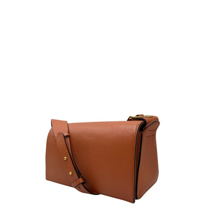 Borsa Coccinelle in pelle martellata color terracotta, di lusso, originale, ottime condizioni, usata.