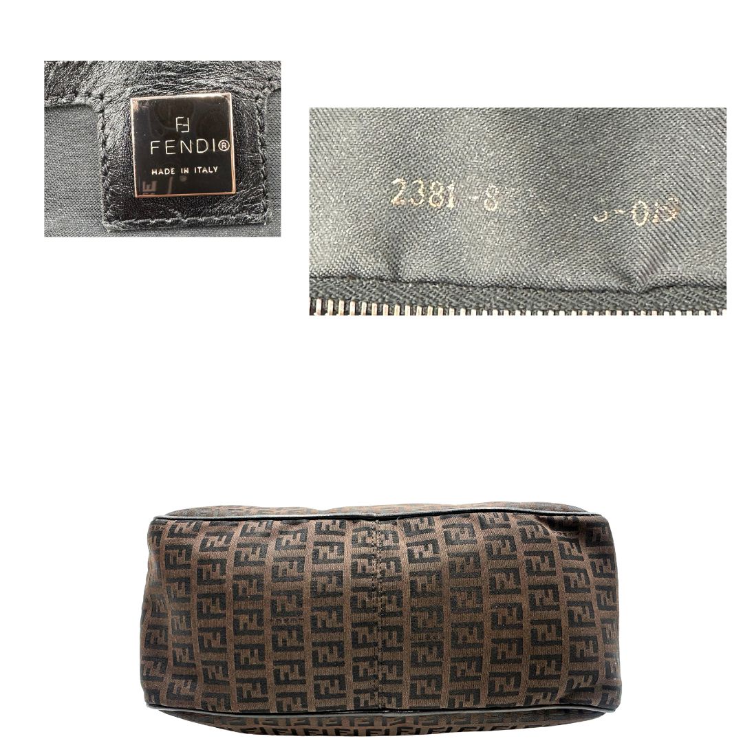 base  Borsa Fendi trama Zucchino, da portare a spalla, di lusso,  originale, ottime condizioni, usata 