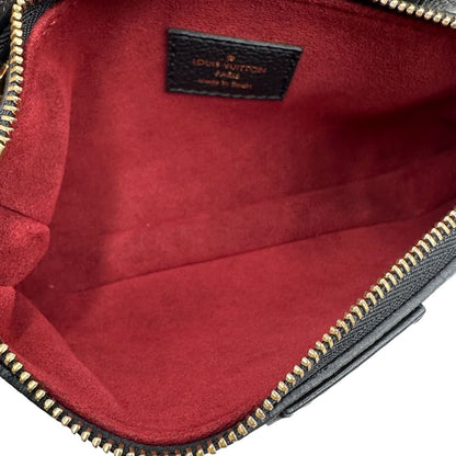 interno  Borsa LV in pelle monogram empreinte nera e beige, di lusso, eccellenti condizioni, usata. 