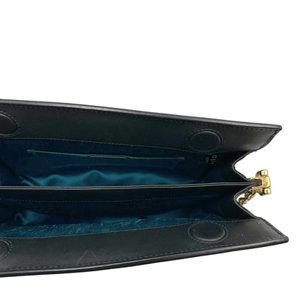 interno Tracolla Gucci Ophidia in pelle scamosciata nera con iconica striscia Web verde e rossa, di lusso, originale, ottime condizioni, usata, originale. 