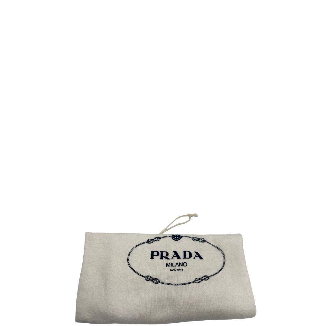 Tote Prada nera goffrata