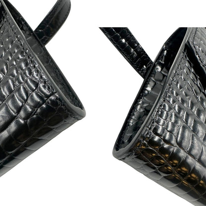 agoli Marsupio Saint Laurent in pelle cocco nera, di lusso, originale, ottime condizioni, usato.
