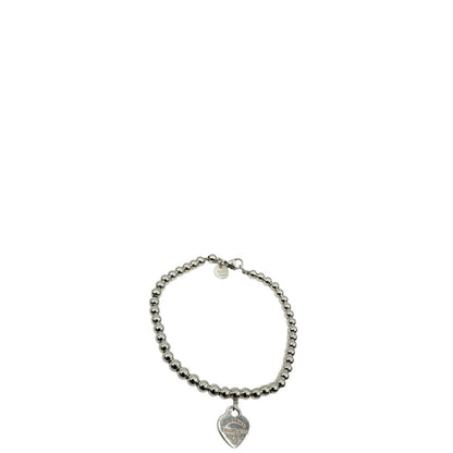 Bracciale Tiffany&Co. in argento 925 con ciondolo heart, di lusso, originale, eccellenti condizioni, usato.