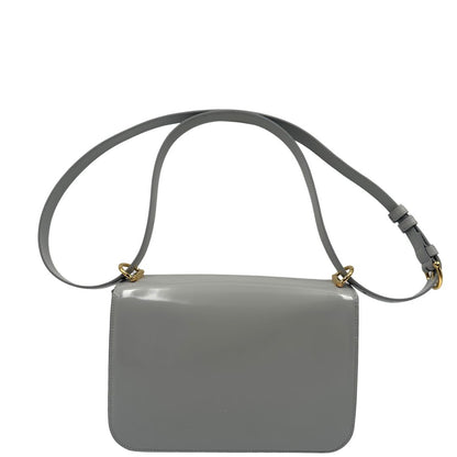 retro Borsa Gucci in pelle pettinata grigia, di lusso, originale, eccellenti condizioni, usata. 