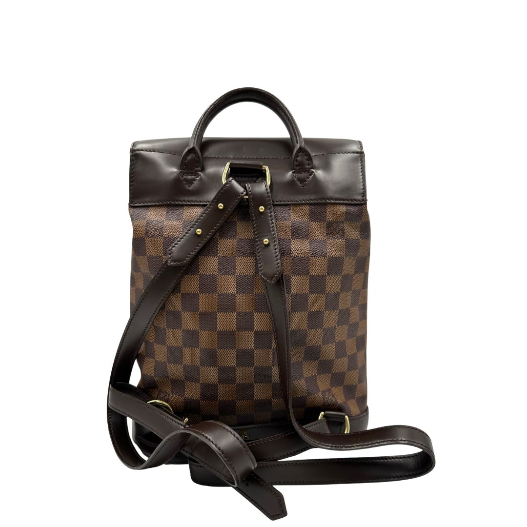 retro  Zaino LV Soho in canvas Damier Ebene, di lusso, originale, ottime condizioni, usato. 