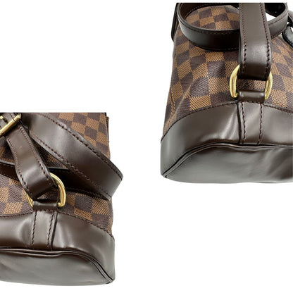 angoli  Zaino LV Soho in canvas Damier Ebene, di lusso, originale, ottime condizioni, usato. 