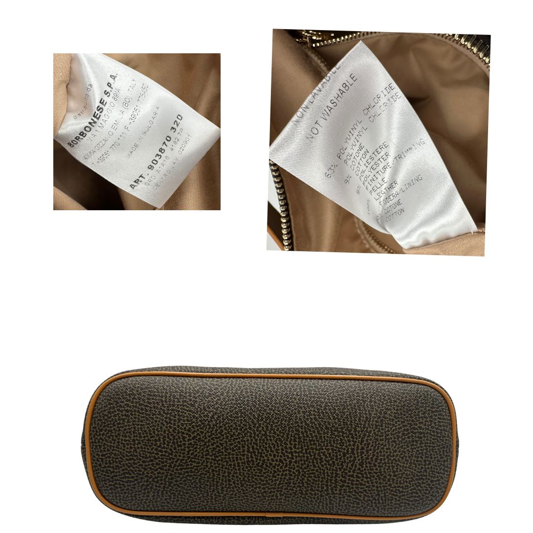 base Borsa Borbonese in canvas trama occhio di pernice, di lusso, originale, ottime condizioni, usata.