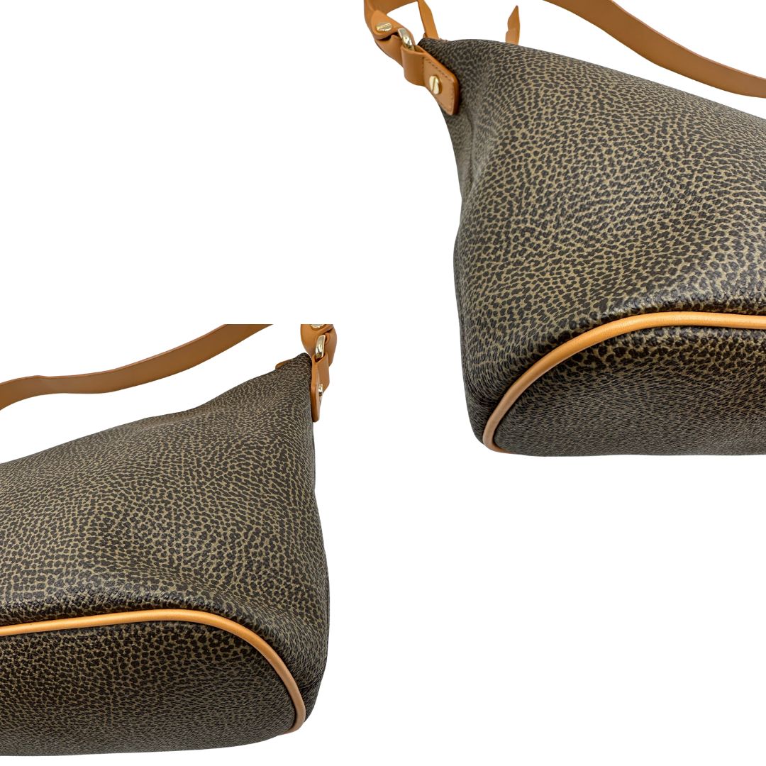 angoli Borsa Borbonese in canvas trama occhio di pernice, di lusso, originale, ottime condizioni, usata. 