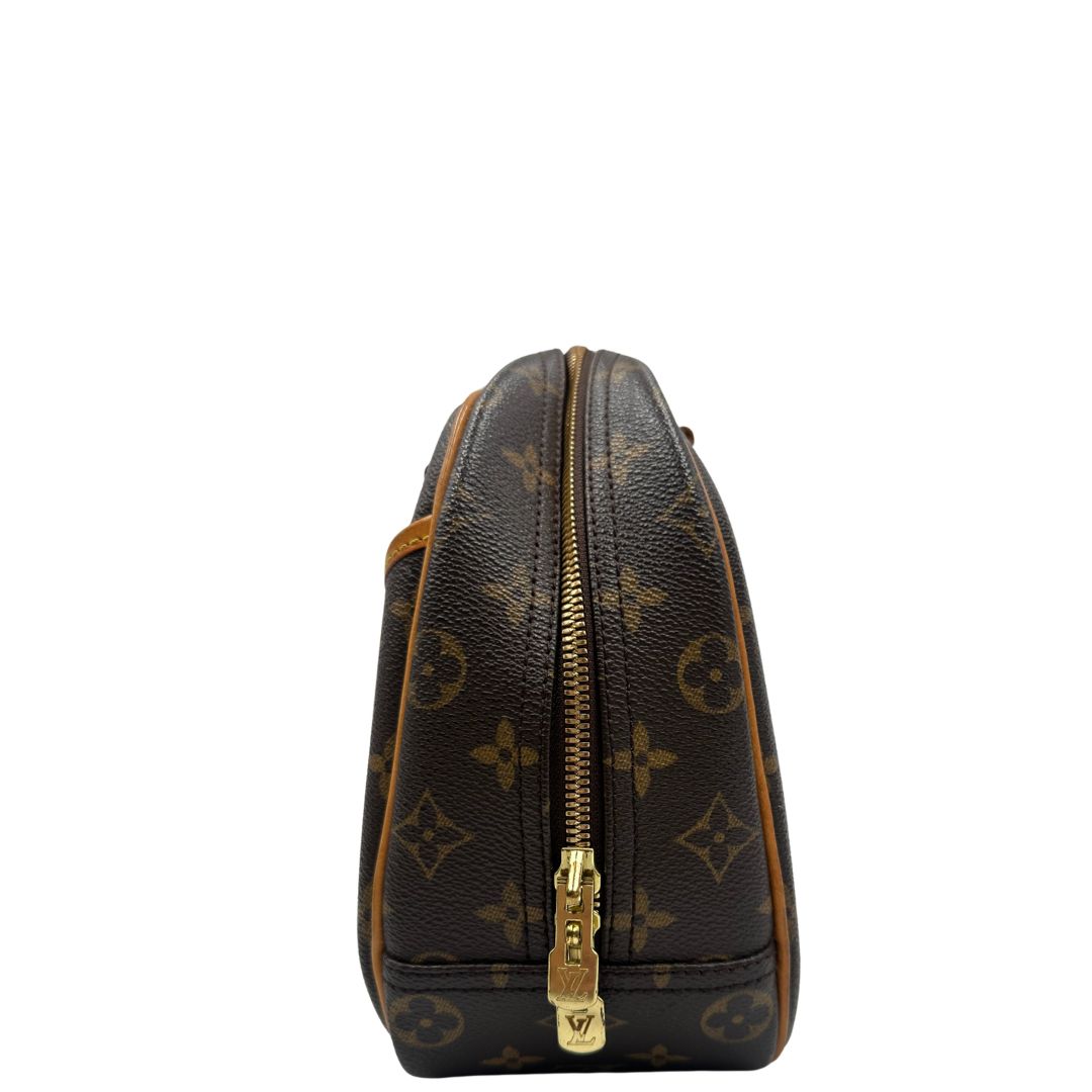 Borsa LV Trouville in tela monogram e vacchetta naturale, di lusso, originale, ottime condizioni, usata.