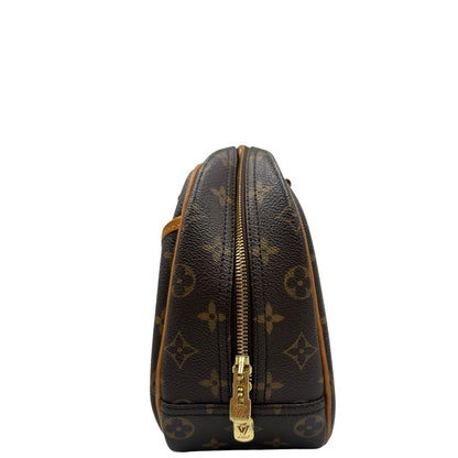 Borsa LV Trouville in tela monogram e vacchetta naturale, di lusso, originale, ottime condizioni, usata.