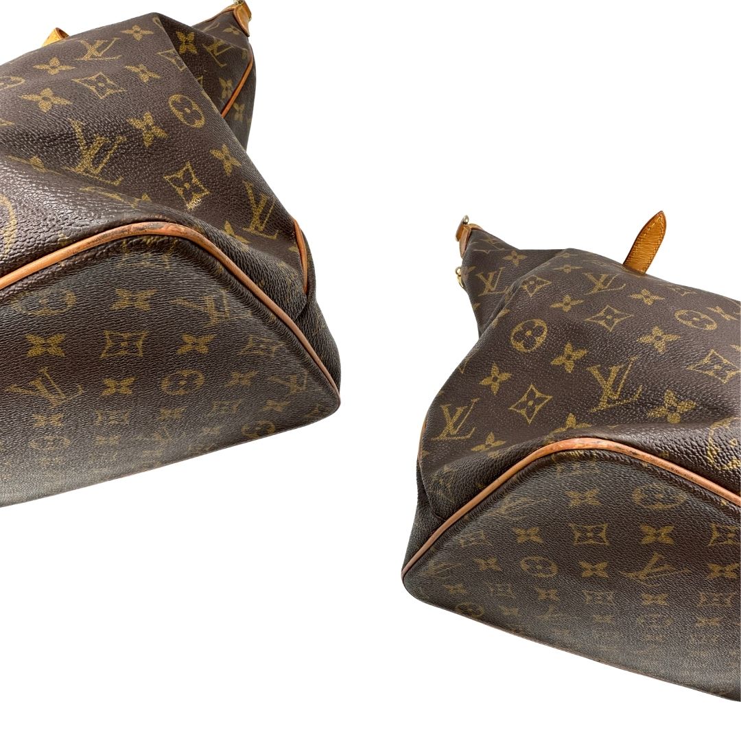 angoli Borsa LV Palermo in tela monogram nella versione GM, di lusso, originale, ottime condizioni, usata. 